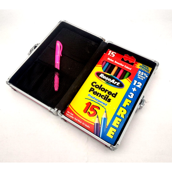 Art Dalmatian Paint~ Pencil Case Box ~ Vaultz (No Key) ~ Pen Supplies -Misc - Picture 3 of 4